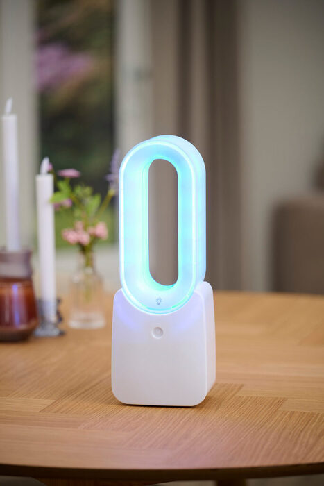 Bordsfläkt m/LED-ljus 10W